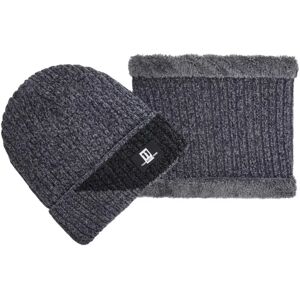 INF Ensemble Bonnet et Écharpe Hiver Chenille - Protection Coupe-Vent Épaissie Gris - Publicité INF Ensemble Bonnet et Écharpe Hiver Chenille - Protection Coupe-Vent Épaissie Gris - Publicité