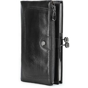 INF Portefeuille long en cuir synthétique avec blocage RFID - Sécurisez vos essentiels avec style Le noir - Publicité INF Portefeuille long en cuir synthétique avec blocage RFID - Sécurisez vos essentiels avec style Le noir - Publicité