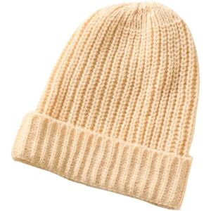 INF Élégant bonnet en tricot acrylique - Chaud et confortable Beige - Publicité INF Élégant bonnet en tricot acrylique - Chaud et confortable Beige - Publicité