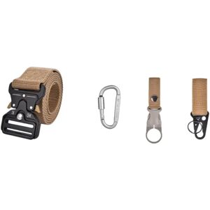 INF Ensemble ceinture tactique Cobra - Boucle en alliage d'aluminium à libération rapide avec sangle en nylon réglable sans Kaki - Publicité INF Ensemble ceinture tactique Cobra - Boucle en alliage d'aluminium à libération rapide avec sangle en nylon réglable sans Kaki - Publicité