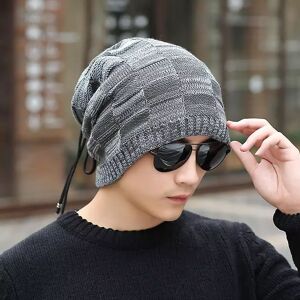INF Bonnet et écharpe multifonctionnels - Noir / gris - Publicité INF Bonnet et écharpe multifonctionnels - Noir / gris - Publicité