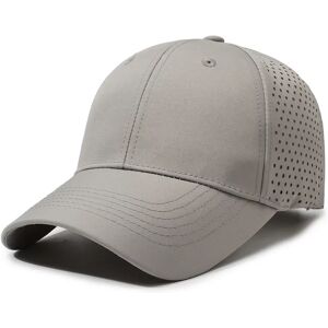 INF Casquette de baseball en polyester à séchage rapide - Respirante, anti-transpiration, visière solaire, bandeau élargi et Gris clair - Publicité INF Casquette de baseball en polyester à séchage rapide - Respirante, anti-transpiration, visière solaire, bandeau élargi et Gris clair - Publicité