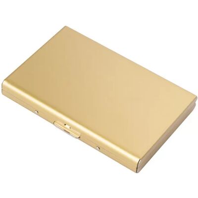 INF Portefeuille avec protection RFID, porte-cartes RFID avec 6 emplacements Or - Publicité INF Portefeuille avec protection RFID, porte-cartes RFID avec 6 emplacements Or - Publicité
