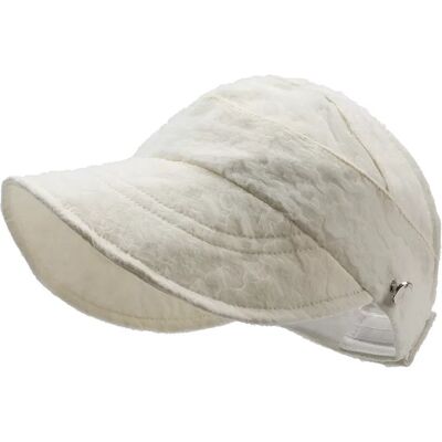 INF Chapeau pare-soleil fin de protection solaire d'été Blanc - Publicité INF Chapeau pare-soleil fin de protection solaire d'été Blanc - Publicité