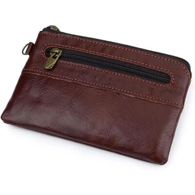 INF Porte-monnaie en cuir véritable, porte-cartes fin et porte-clés - Publicité INF Porte-monnaie en cuir véritable, porte-cartes fin et porte-clés - Publicité