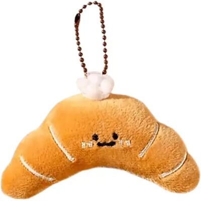 INF Charm de Sac en Peluche Croissant Mignon - Porte-Clés Croissant pour Décoration de Sac à Dos - Publicité INF Charm de Sac en Peluche Croissant Mignon - Porte-Clés Croissant pour Décoration de Sac à Dos - Publicité