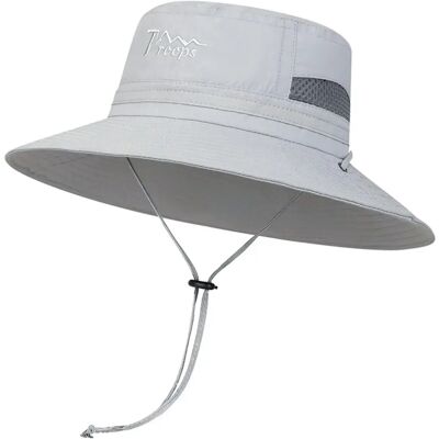 INF Chapeau bob de pêche à larges bords en polyester – Respirant, séchage rapide et protection solaire extérieure Gris - Publicité INF Chapeau bob de pêche à larges bords en polyester – Respirant, séchage rapide et protection solaire extérieure Gris - Publicité