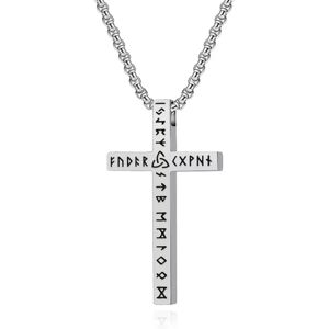 INF Collier Croix avec Pendentif Rune Viking Argent - Publicité INF Collier Croix avec Pendentif Rune Viking Argent - Publicité