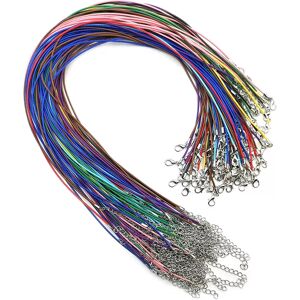 INF Collier Cordon en Cuir Tressé Coloré - Accessoire de Bijouterie DIY - Publicité INF Collier Cordon en Cuir Tressé Coloré - Accessoire de Bijouterie DIY - Publicité