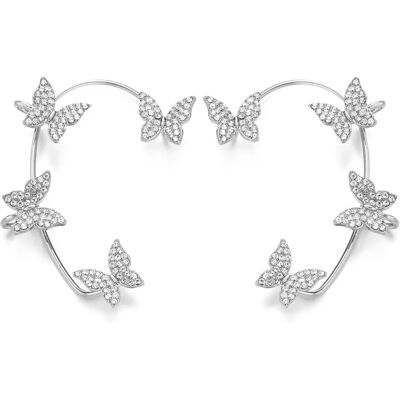 INF Boucles d'oreilles manchettes papillon (1 paire) - Publicité INF Boucles d'oreilles manchettes papillon (1 paire) - Publicité