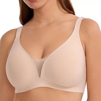 INF Soutien-gorge sans couture respirant pour grandes tailles - Effet Push-up en V profond, Soutien doux, Plusieurs couleurs et XL peau - Publicité INF Soutien-gorge sans couture respirant pour grandes tailles - Effet Push-up en V profond, Soutien doux, Plusieurs couleurs et XL peau - Publicité