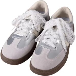 INF Lacets en dentelle compatibles avec chaussures sportives, chaussures en cuir, chaussures décontractées - 120cm, lot de 2 Blanc - Publicité INF Lacets en dentelle compatibles avec chaussures sportives, chaussures en cuir, chaussures décontractées - 120cm, lot de 2 Blanc - Publicité