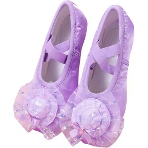 INF Chaussons de danse classique en satin pour enfants avec motif de patte de chat en maille Violet 39 - Publicité INF Chaussons de danse classique en satin pour enfants avec motif de patte de chat en maille Violet 39 - Publicité