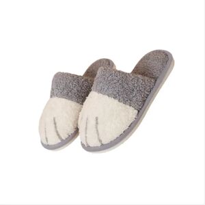 INF Chaussons d'intérieur chauds en coton pour couple - Antidérapants et unisexes Gris S - Publicité INF Chaussons d'intérieur chauds en coton pour couple - Antidérapants et unisexes Gris S - Publicité