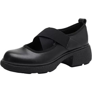 INF Chaussures Mary Jane à Talon Bloc Rétro : Confort, Style et Polyvalence Le noir 40 - Publicité INF Chaussures Mary Jane à Talon Bloc Rétro : Confort, Style et Polyvalence Le noir 40 - Publicité