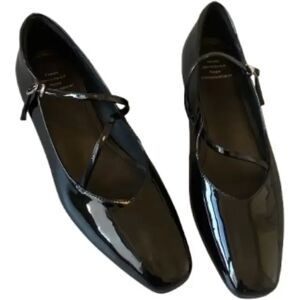 INF Élégantes chaussures Mary Jane en cuir à bout carré - Confort et Chic Le noir 36 - Publicité INF Élégantes chaussures Mary Jane en cuir à bout carré - Confort et Chic Le noir 36 - Publicité