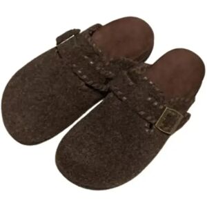 INF Chaussons Douillets et Chauds, Compatibles avec le Style Birkenstock, Parfaits pour l'Automne/Hiver café 39 - Publicité INF Chaussons Douillets et Chauds, Compatibles avec le Style Birkenstock, Parfaits pour l'Automne/Hiver café 39 - Publicité