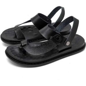 INF Sandales Homme en Cuir PU - Grand Taille, Semelle Souple - Idéales Plage & Extérieur Le noir 46 - Publicité INF Sandales Homme en Cuir PU - Grand Taille, Semelle Souple - Idéales Plage & Extérieur Le noir 46 - Publicité