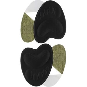 INF 2 paires de semelles avant-pied - inserts moitié auto-adhésifs en mousse antidérapants pour talons, mocassins et baskets Le noir - Publicité INF 2 paires de semelles avant-pied - inserts moitié auto-adhésifs en mousse antidérapants pour talons, mocassins et baskets Le noir - Publicité