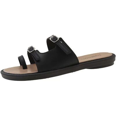 INF Sandales à doigt pour femme noires compatibles avec PVC, confortables et antidérapantes, idéales pour la plage et un usage L - Publicité INF Sandales à doigt pour femme noires compatibles avec PVC, confortables et antidérapantes, idéales pour la plage et un usage L - Publicité