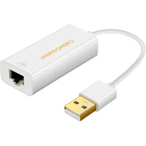 INF Convertisseur USB2.0 USB3.0 Adaptateur Ethernet Gigabit, Plug and Play RJ-45, compatible avec Xiaomi Mi Box, prend en Blanc