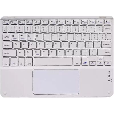 INF Clavier sans fil avec pavé tactile pour tablettes L Blanc - Publicité INF Clavier sans fil avec pavé tactile pour tablettes L Blanc - Publicité