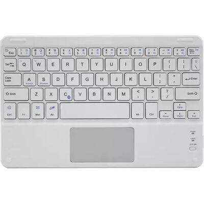 INF Clavier sans fil avec pavé tactile pour tablettes M Blanc - Publicité INF Clavier sans fil avec pavé tactile pour tablettes M Blanc - Publicité