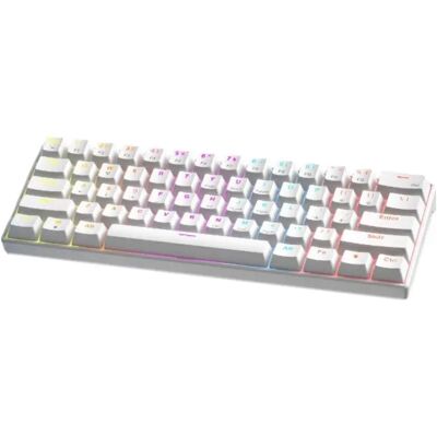 INF Clavier mécanique filaire 61 touches – Interrupteurs linéaires rouges, 17 modes RGB, design compact 60% portable - Publicité INF Clavier mécanique filaire 61 touches – Interrupteurs linéaires rouges, 17 modes RGB, design compact 60% portable - Publicité