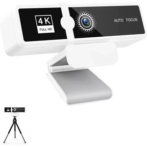 INF Webcam USB W9 4K HD avec Microphone Intégré, Autofocus & Cache de Confidentialité - Blanc - Publicité INF Webcam USB W9 4K HD avec Microphone Intégré, Autofocus & Cache de Confidentialité - Blanc - Publicité