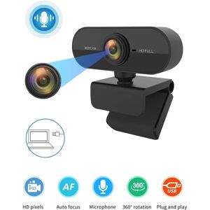 INF Webcam Full HD 1080p autofocus avec microphone intégré, 30FPS, USB 2.0, clip réglable pour bureau et ordinateur portable - Publicité INF Webcam Full HD 1080p autofocus avec microphone intégré, 30FPS, USB 2.0, clip réglable pour bureau et ordinateur portable - Publicité