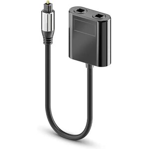INF Répartiteur Audio Optique Fibre 0.25m - Adaptateur Toslink SPDIF 1 Entrée 2 Sorties - Publicité INF Répartiteur Audio Optique Fibre 0.25m - Adaptateur Toslink SPDIF 1 Entrée 2 Sorties - Publicité