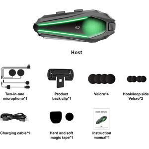 INF Casque Moto Bluetooth Intercom - 30h Autonomie, Audio Hi‑Fi, IP67, Bluetooth 5.4, Microphone 2-en-1, Compatible avec - Publicité INF Casque Moto Bluetooth Intercom - 30h Autonomie, Audio Hi‑Fi, IP67, Bluetooth 5.4, Microphone 2-en-1, Compatible avec - Publicité