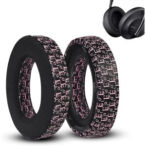 INF Coussinets d'oreille respirants pour casque Bose NC700 Noir + Rose
