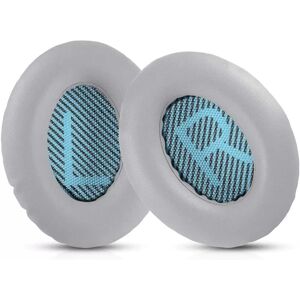 INF Coussinets pour casque Bose QC15 / QC25 / AE2 - 1 paire Gris + Bleu