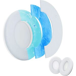 INF Coussinets d'oreille de remplacement compatibles avec les casques Bose QC45/QC45ii/QC45SC/QC35/QC35ii (2 pièces) Blanc
