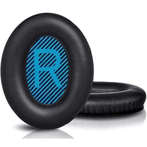 INF Coussinets d'oreille de haute qualité pour écouteurs Bose QC 35/25/15, 1 paire Noir + Bleu