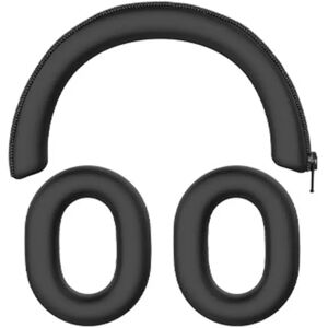 INF Housse silicone 3 pièces pour casque - Ajustement précis, lavable, protection Le noir