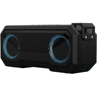 INF Enceinte Bluetooth étanche RGB 3000mAh IPX7, LED 360°, Bluetooth 5.0, 12 heures de lecture Le noir - Publicité INF Enceinte Bluetooth étanche RGB 3000mAh IPX7, LED 360°, Bluetooth 5.0, 12 heures de lecture Le noir - Publicité