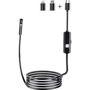 INF Caméra d'inspection de tuyaux AN112 avec 8 LED et câble flexible 5 m - Publicité INF Caméra d'inspection de tuyaux AN112 avec 8 LED et câble flexible 5 m - Publicité