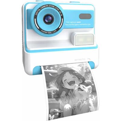 INF Appareil Photo à Impression Instantanée - Capturez et Imprimez des Souvenirs Bleu - Publicité INF Appareil Photo à Impression Instantanée - Capturez et Imprimez des Souvenirs Bleu - Publicité