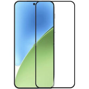 INF Protecteur d'écran en verre trempé HD pour Xiaomi 15 - Impression en soie noire [Prise en charge du déverrouillage par