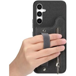 INF Étui Portefeuille en Cuir PU Noir Compatible avec Samsung Galaxy S23 FE avec Fentes pour Cartes et Support