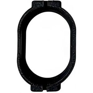 INF Support de collier pour traceur compatible avec Xiaomi Tag - Boîtier ouvert ABS noir pour colliers 10mm
