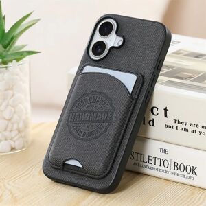 INF Étui de téléphone en cuir PU avec porte-cartes compatible avec Samsung S24 FE - Noir