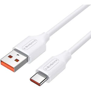 INF Câble USB-A vers USB-C US027, charge rapide 6 A jusqu'à 100 W, 2 m en TPE, compatible avec Huawei, Xiaomi et Vivo