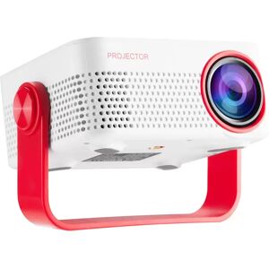INF Projecteur Portable Maison avec 3D & WiFi, Support 1080P, Connectivité HDMI/USB/TF Blanc + Rouge - Publicité INF Projecteur Portable Maison avec 3D & WiFi, Support 1080P, Connectivité HDMI/USB/TF Blanc + Rouge - Publicité