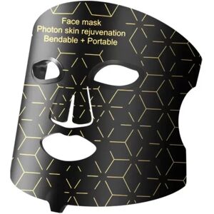 INF Masque facial LED à domicile - Silicone noir, 3 modes et 4 couleurs pour rajeunissement de la peau - Publicité INF Masque facial LED à domicile - Silicone noir, 3 modes et 4 couleurs pour rajeunissement de la peau - Publicité