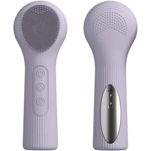 INF Brosse Nettoyante Visage Silicone Chauffante Double Face - Nettoyant Solaire Sonique 45°C avec Charge Magnétique Violet - Publicité INF Brosse Nettoyante Visage Silicone Chauffante Double Face - Nettoyant Solaire Sonique 45°C avec Charge Magnétique Violet - Publicité