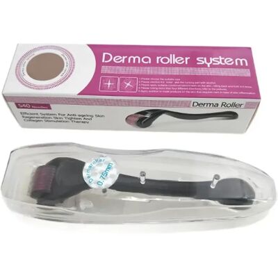 INF 540 Microneedle Derma Roller 3.0mm - Black ABS Skin Needling Roller pour Visage et Corps - Publicité INF 540 Microneedle Derma Roller 3.0mm - Black ABS Skin Needling Roller pour Visage et Corps - Publicité