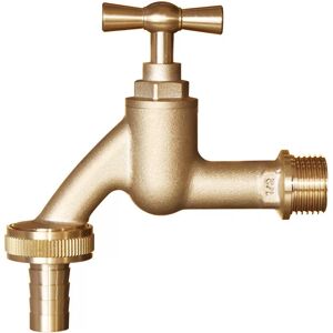 INF Connecteur de robinet d'eau en laiton 1/2"x3/4" pour usage extérieur de jardin - Publicité INF Connecteur de robinet d'eau en laiton 1/2"x3/4" pour usage extérieur de jardin - Publicité